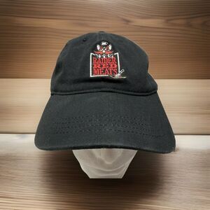 Raider Red Meats Hat Cap Black Adjustable Texas Tech Red Raiders BBQ Brand